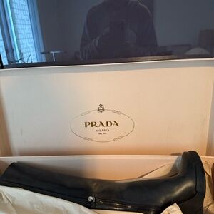 Beautiful Prada Boots from Holt Renfrew size 39 Black